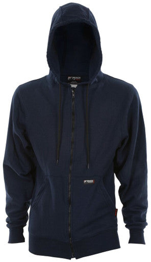MCR Safety SS1N - MCR Safety FR Gear - Navy Blue Flame Resistant (FR) Hooded Sweatshirt - 95% Cotton 5% Spandex - Interlock Fleece Shell - 11.5 oz/yd² - Fabric Meets NFPA 70E and NFPA 2112 Requirements
