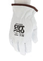 3604HP - Leather Drivers Work Gloves - Premium A Grade Goatskin Leather - Lined with HyperMax® HPPE Cut Resistant Material - Wing Thumb - HyperMax® Cut Resistant Yarns offer Excellent Protection and Unparalleled Comfort