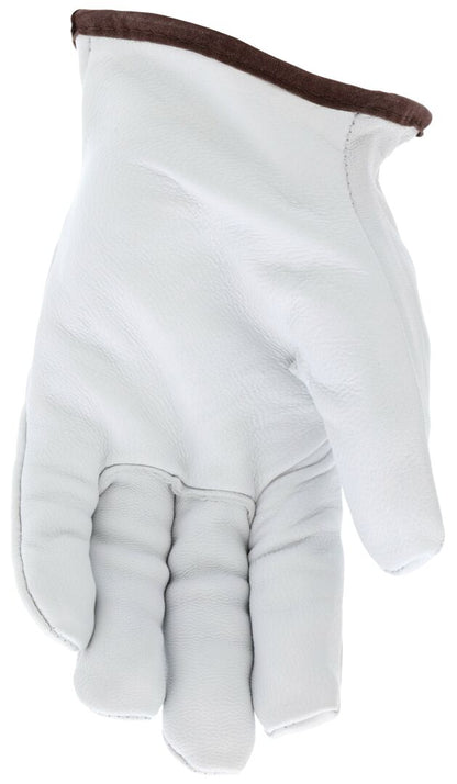 3604HP - Leather Drivers Work Gloves - Premium A Grade Goatskin Leather - Lined with HyperMax® HPPE Cut Resistant Material - Wing Thumb - HyperMax® Cut Resistant Yarns offer Excellent Protection and Unparalleled Comfort