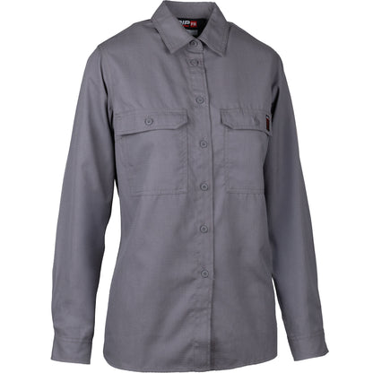 PIP 385-FRRSW AR/FR Dual-Certified Women's Ripstop Long Sleeve Work Shirt- 9 cal/cm2