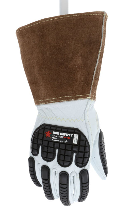 MCR Safety Welding Gloves – impact protection – Red