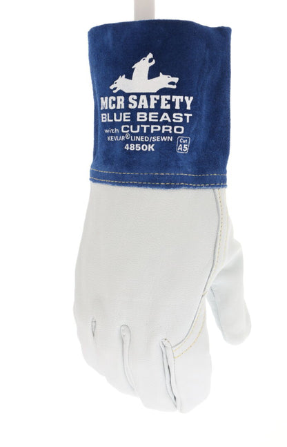 MCR Safety Welding Gloves – heat resistant – Blue