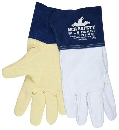 MCR Safety Welding Gloves – heat resistant – Blue