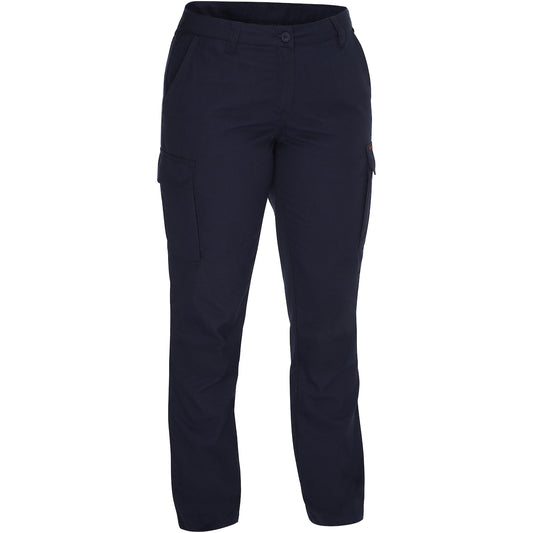 Bisley 385WFRCP – Dual-Certified AR/FR Women’s Ripstop Industrial Cargo Pant - Industrial Wash Durable