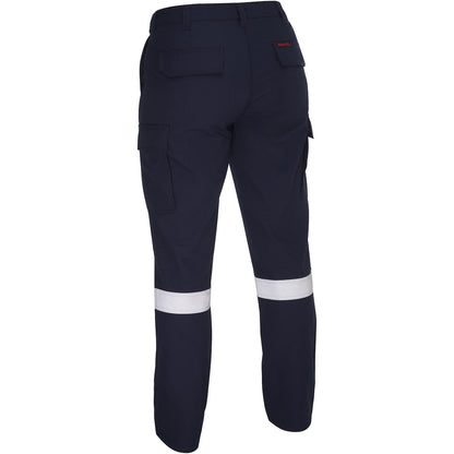 PIP Bisley 385WFRCS Dual-Certified AR/FR Women's Ripstop Industrial Taped Cargo Pant - Industrial Wash Durable