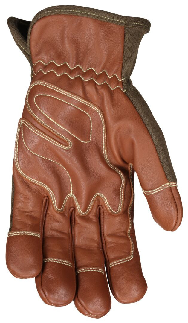 MU3624FR - Mustang Utility Drivers Work Gloves - Premium A Grade Grain Goatskin - Double Palm - DuPont™ Kevlar® Aramid Lined Palm - Nomex® Back - Wing Thumb - Sewn with DuPont™ Kevlar® - This FR Glove has an Arc Rating of 24.7 cal/cm²