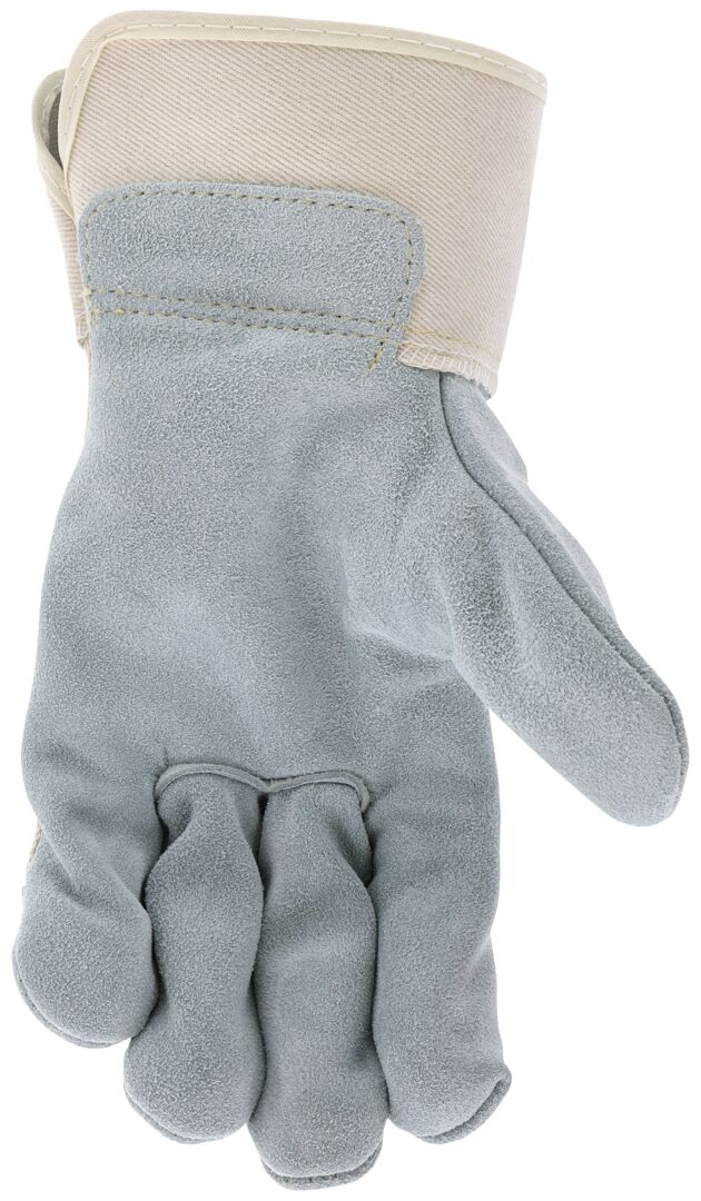 1702 - Big Jake Series Leather Palm Work Gloves - Premium A+ Grade Split Side Leather - 2.75-Inch Safety Cuff - Palm Lined with DuPont™ Kevlar® Aramid - Sewn with DuPont™ Kevlar® Thread - Constructed with Premium Components