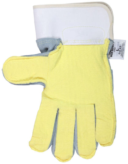 1702 - Big Jake Series Leather Palm Work Gloves - Premium A+ Grade Split Side Leather - 2.75-Inch Safety Cuff - Palm Lined with DuPont™ Kevlar® Aramid - Sewn with DuPont™ Kevlar® Thread - Constructed with Premium Components