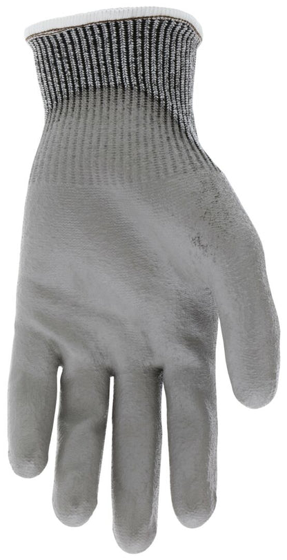 92752PU - MCR Safety CutPro® - 13-Gauge HyperMax® HPPE Shell - Cut Resistant Work Gloves - Polyurethane (PU) Coated Palm and Fingertips