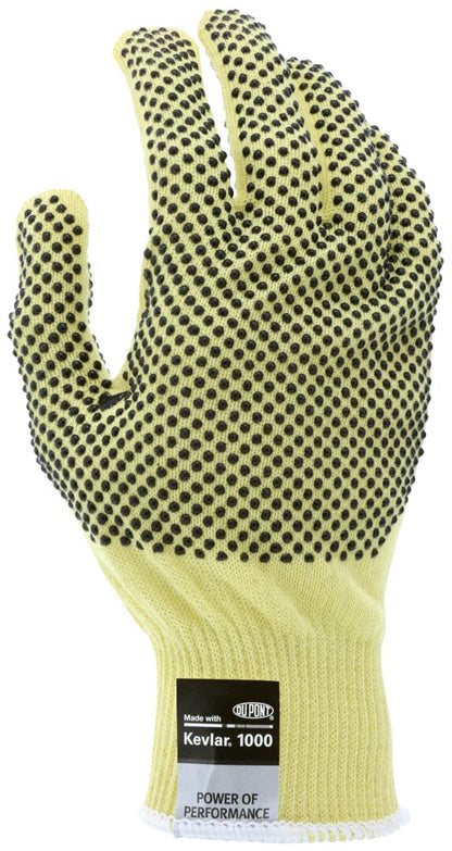 9396 - MCR Safety CutPro® - 13 Gauge Dupont™ Kevlar® Aramid Shell - Cut Resistant Work Gloves - PVC Dots on Both Sides