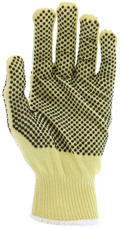 9396 - MCR Safety CutPro® - 13 Gauge Dupont™ Kevlar® Aramid Shell - Cut Resistant Work Gloves - PVC Dots on Both Sides