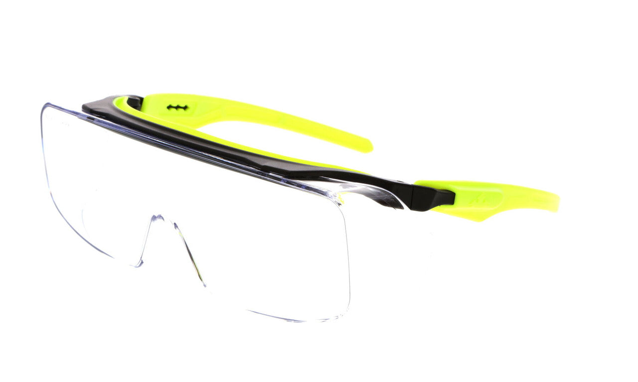 MCR Safety OG2 - Klondike® OTG Series - Over-the-Glass Safety Glasses - 3 Position Adjustable Temple Length - Soft TRP Brow Guard and Temple Arms — manufacturer image 9