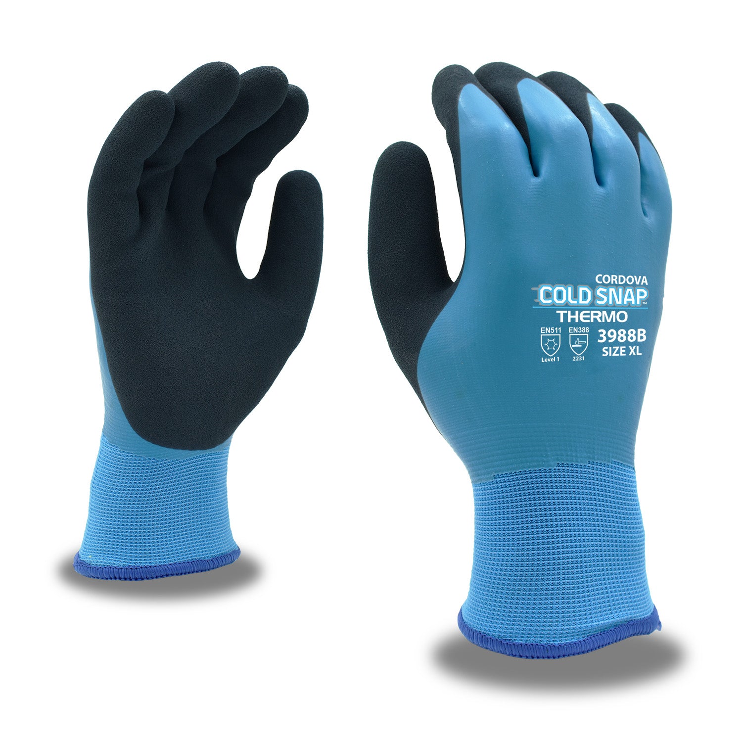 Cordova Cold Snap Thermo™, Two-ply, Blue Poly #3988B - 3988BS