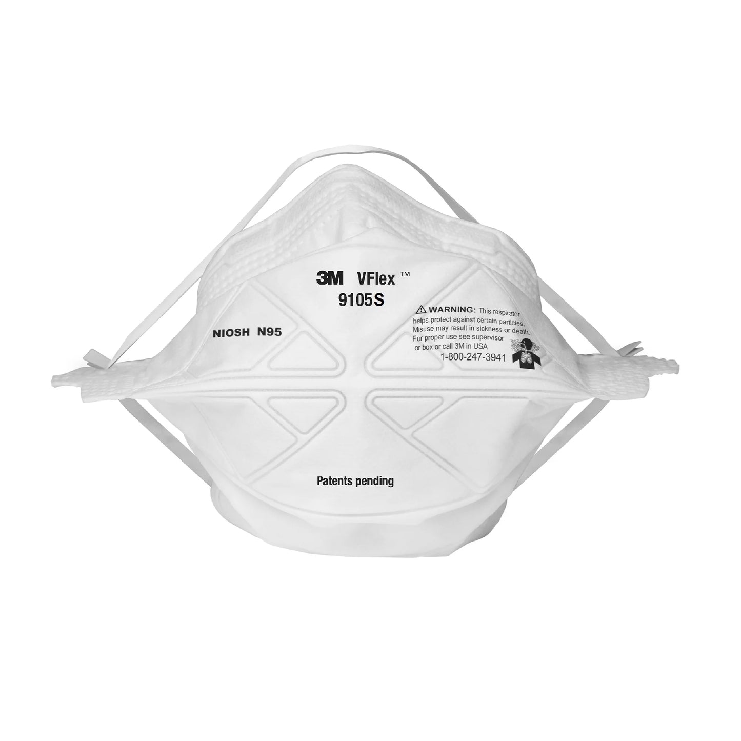 3M™ VFlex™ Particulate Respirator 9105S, N95, Small 8 BX / CA