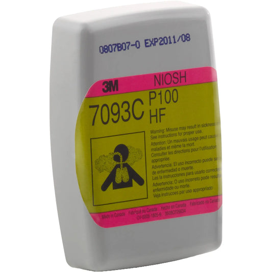 3M™ Hydrogen Fluoride Cartridge/Filter 7093CB, P100, with Nuisance Level Organic Vapor and Acid Gas Relief 2 EA / BX