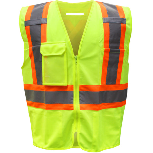 Boss®: ANSI Type R Class 2 Two-Tone Polyester Vest with "D" Ring Access