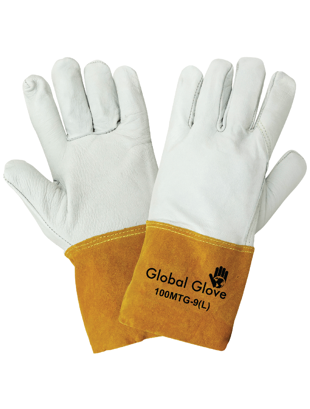 Global Glove - 100MTG - Leather Welding Gloves - red