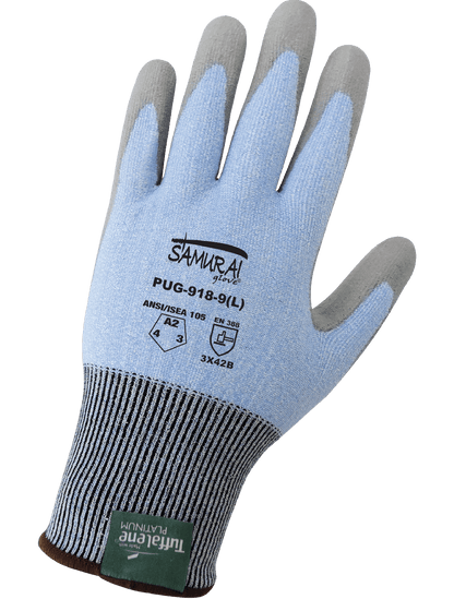 Samurai PUG-918 Chemical Handling Gloves - cut level A2 - blue