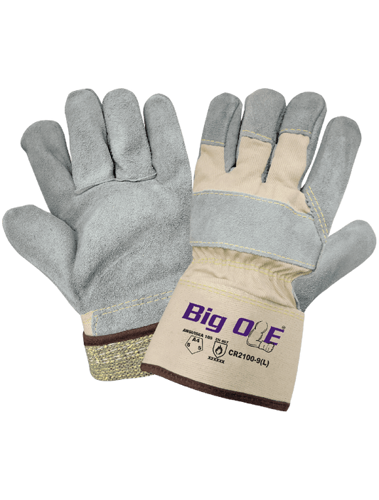 Big CR2100-8 Chemical Handling Gloves - cut level A4 - tan