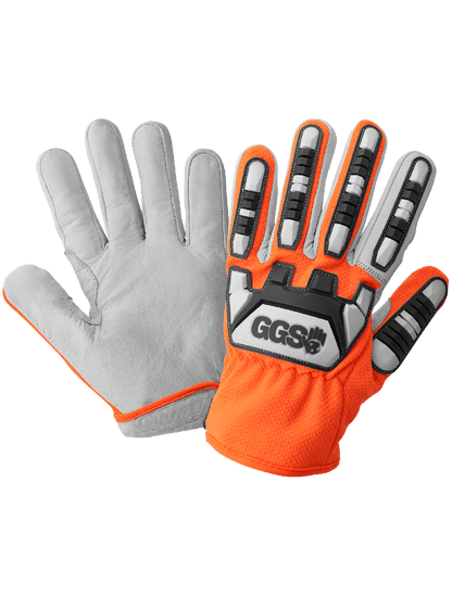 High-Visibility CIA7600 Mechanics Gloves - cut level A6 - tan