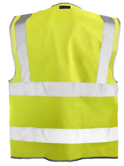 Solid Dual Stripe Vest W/Zipper
