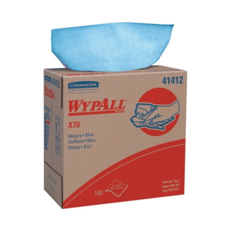Kimberly-Clark Professional WypAll X70 Workhorse Rags Blu 8.34" X 16.8" 100/ - 41412