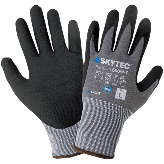 Global 500NFT-VP Glove 15GA NYLON/SPANDEX, NFT, CUT A1, VEND PK