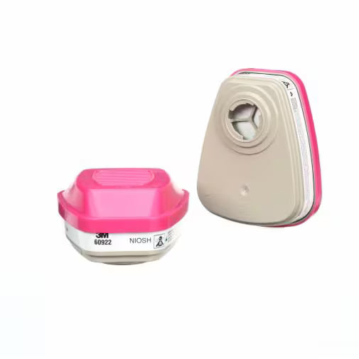 3M™ Acid Gas Cartridge/Filter 60922, P100 2 CQ / PK