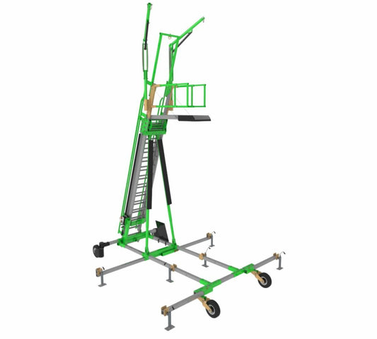 3M™ DBI-SALA® Flexiguard™ Freestanding Ladder Adjustable Height Access Anchor System 8567717, 2 User, 14.5 - 23 ft