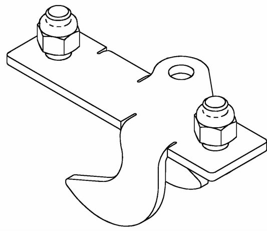 3M™ DBI-SALA® SecuraSpan™ Perpendicular I-Beam HLL Stanchion Intermediate Bracket 7400089, Order Separately, 1 ea