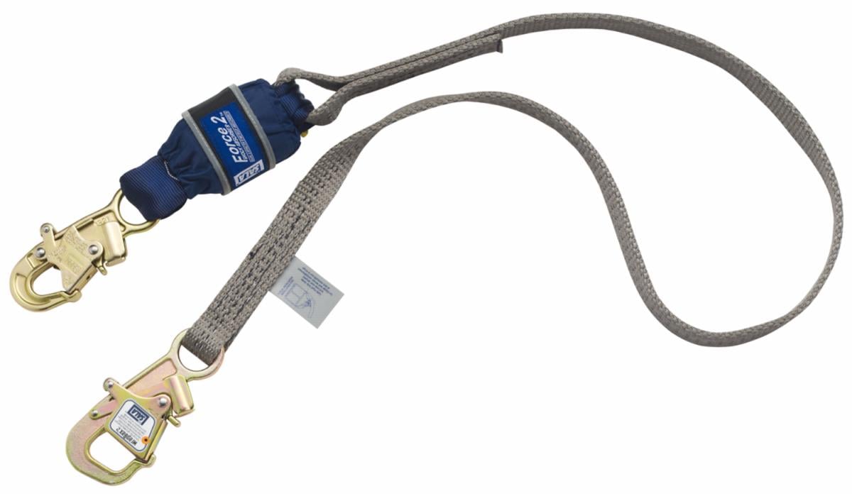 3M DBI-SALA Tie-back Web Lanyard Gray 6 ft
