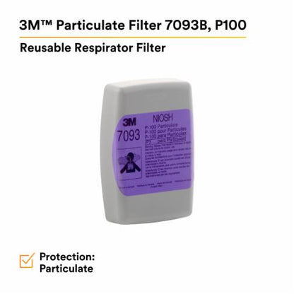 3M™ Particulate Filter 7093B, P100 144 EA/Case