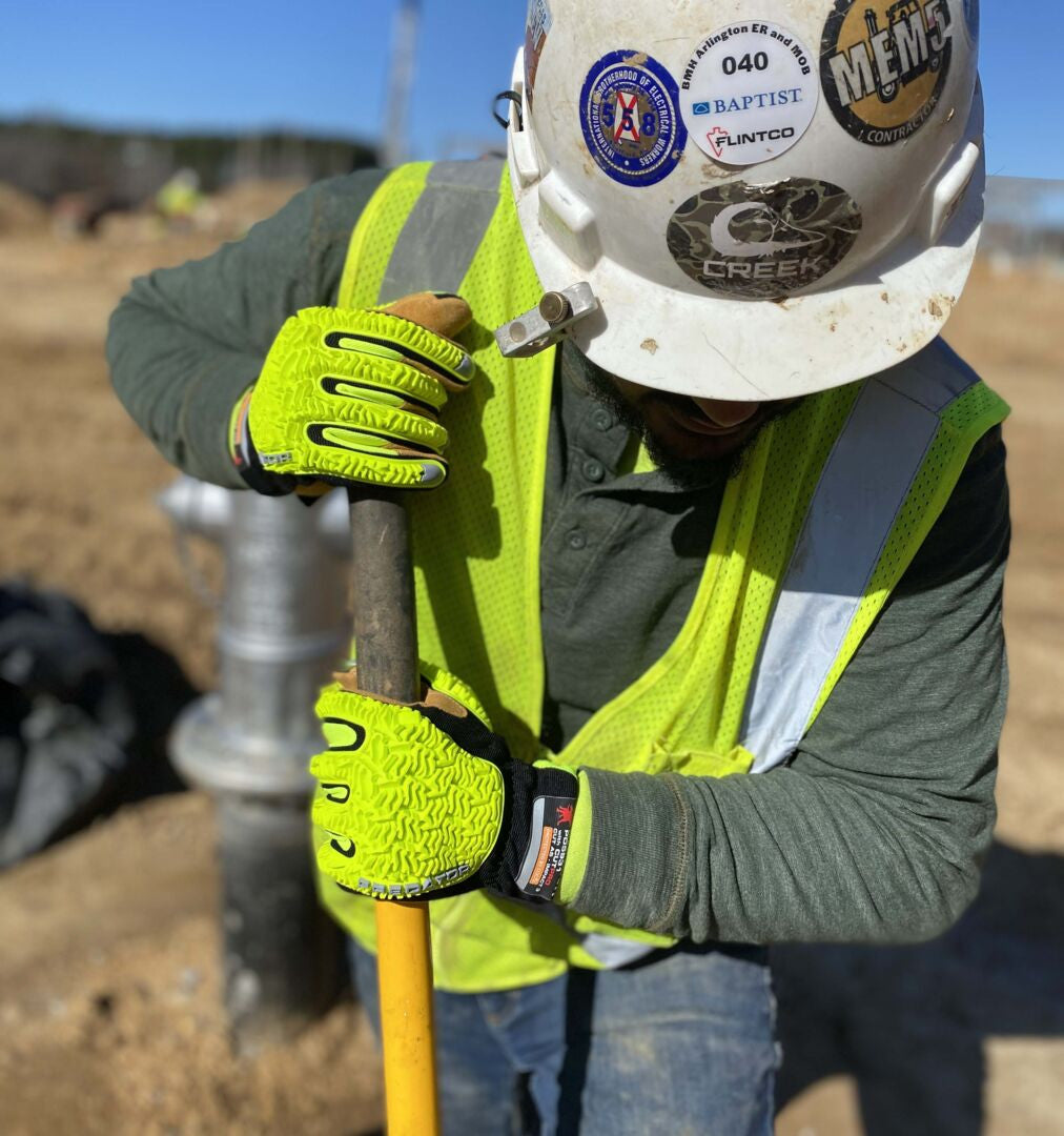 PD5931 - Predator® Impact Mechanics Gloves - Sasquatch® Leather Palm Work Gloves - TPR Back of Hand Protection - Cut, Abrasion, Tear, and Impact Resistant - TPR Back Provides Excellent Impact Protection