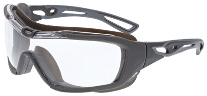 MCR Safety HB5 - Hydroblast® HB5 Series - Premium MAX6® Anti-fog Lens Coating - Soft TPR Goggle Designed Seal - ANSI D3, D4, and D5 Rated - Elastic Strap Connects to Temples - Strap Included — manufacturer image 6