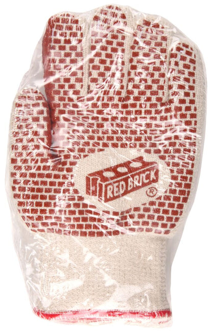 VP9462K - Red Brick® Terrycloth Work Gloves - Heavyweight 2-Ply Construction - Loop-in Terrycloth - Nitrile Blocks on Two Sides - Heat-Resistant Gloves - Ladies Sizing - Vending Packaged - Nitrile Blocks Provide Better Gripping Power