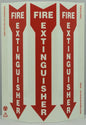 ZING Safety Sign "Fire Extinguisher" Triview Slim - 4052