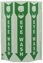 ZING Safety Sign "Eye Wash" Triview Slim - Glow - 4054G
