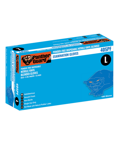 Panther-Guard® - 405PF - Disposable Gloves - nitrile coating - blue