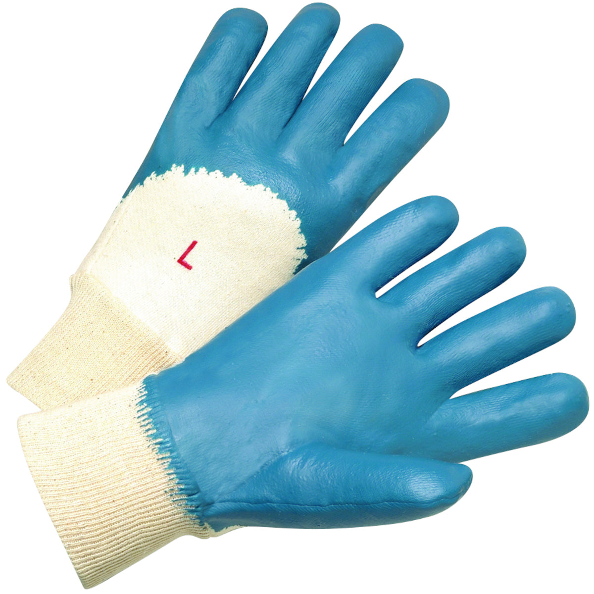 PIP 4060 – Nitrile Dipped Glove with Interlock Liner and Smooth Finish on Palm, Fingers & Knuckles - Knit Wrist