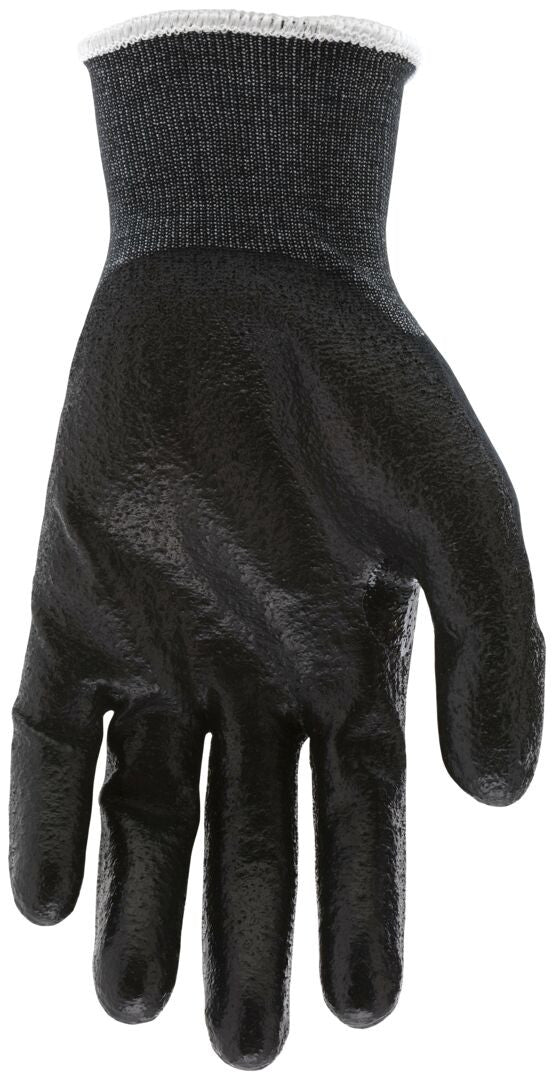 9188PUB - MCR Safety CutPro® - 18 Gauge Black Kevlar® Comfort Aramid Shell - Cut Resistant Work Gloves - Polyurethane (PU)Coated Palm and Fingertips - Reinforced Thumb Crotch