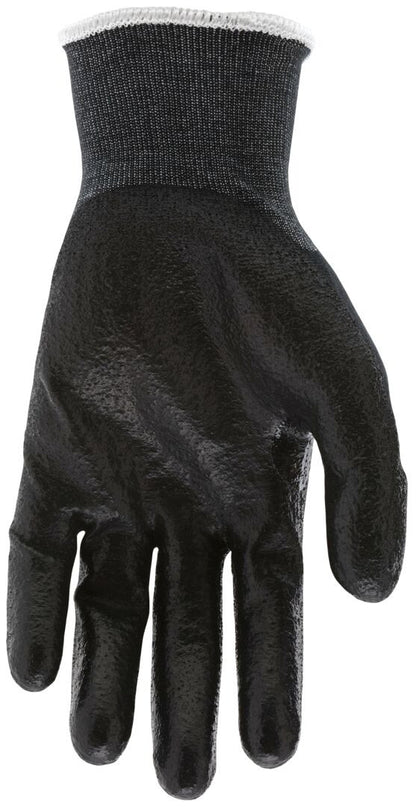 9188PUB - MCR Safety CutPro® - 18 Gauge Black Kevlar® Comfort Aramid Shell - Cut Resistant Work Gloves - Polyurethane (PU)Coated Palm and Fingertips - Reinforced Thumb Crotch