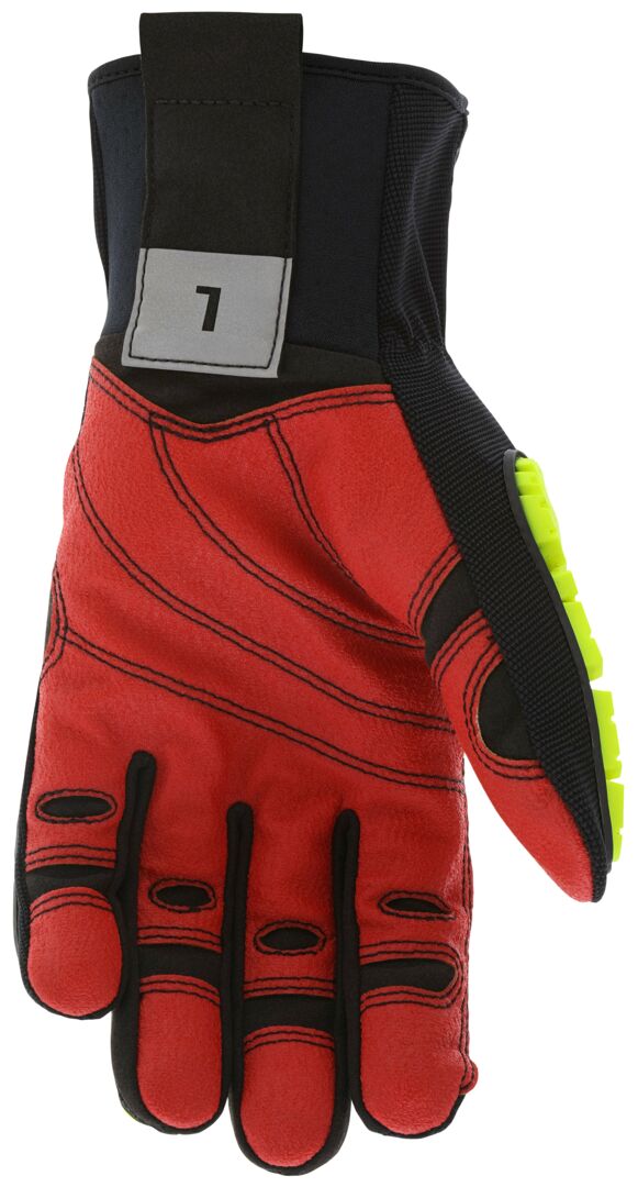 PD4906 - Predator® Impact Mechanics Glove - Hi Visibility TPR Back of Hand Protection - Cut, Abrasion, Puncture, and Impact Resistant - Iconic Oil and Gas Industry Palm - Back of Hand Level 2 Impact Protection