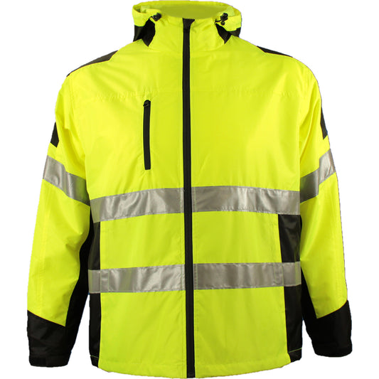 ANSI Type R Class 2 Lined Windbreaker with Black Accents