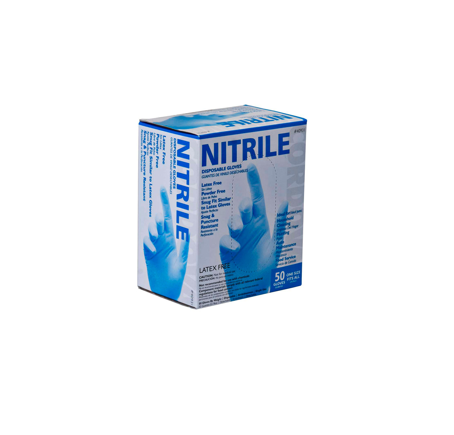 Cordova 50pk Nitrile Disposable #40931