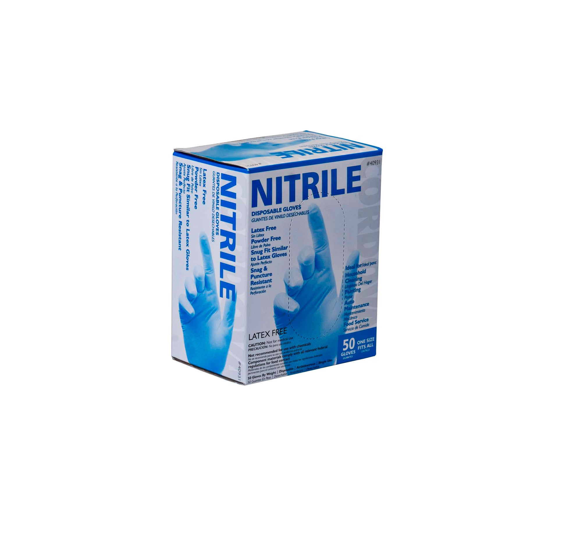 Cordova 50pk Nitrile Disposable #40931