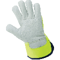 Global Glove - 1100GHV - Leather Palm Gloves - green