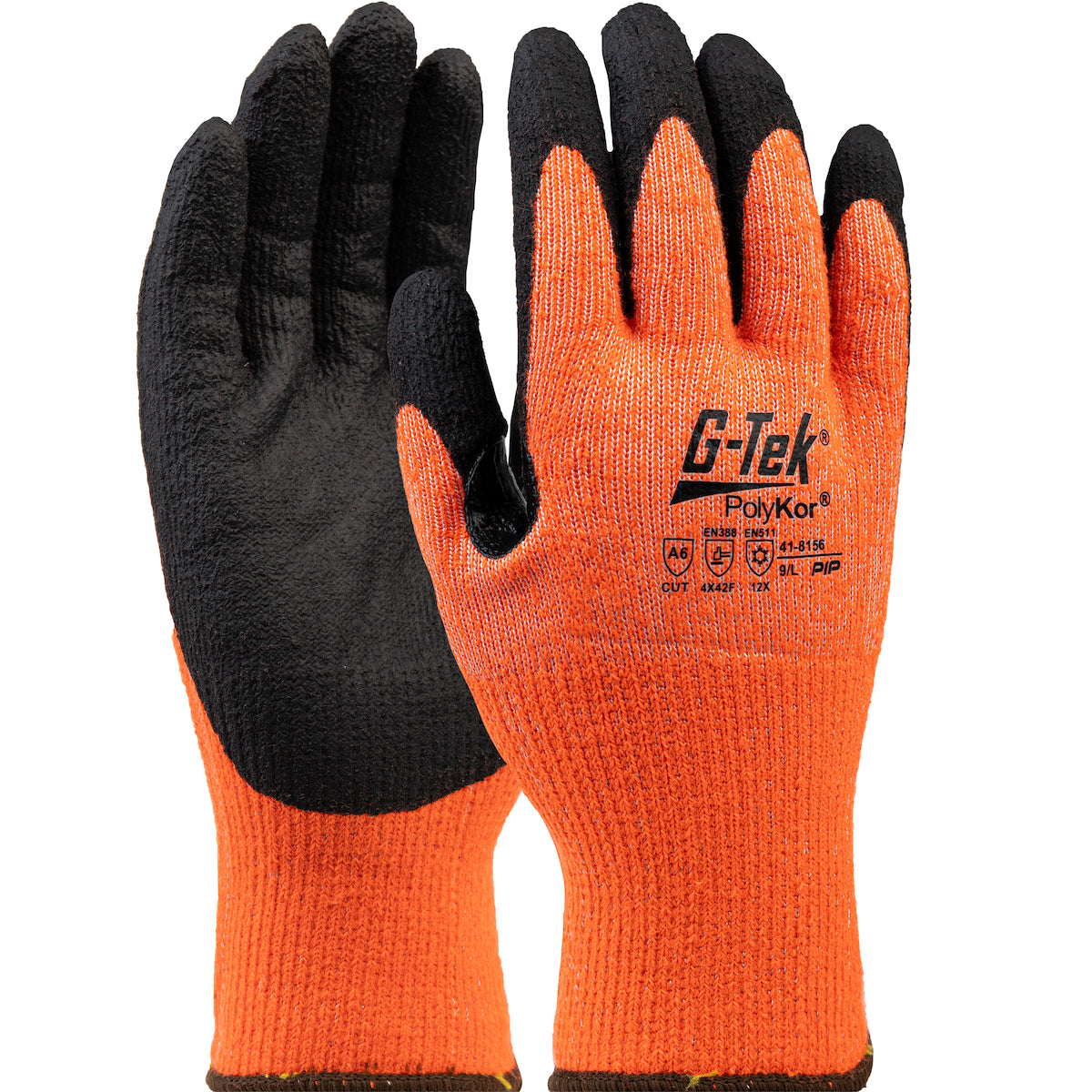 G-Tek 41-8156 – Seamless Knit Single-Layer PolyKor® / Acrylic Blended Glove with Foam Nitrile Coated Grip on Palm & Fingers – Touchscreen