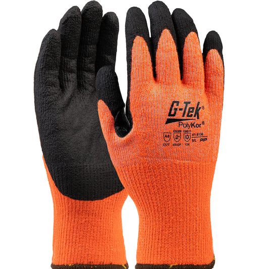 G-Tek 41-8156 – Seamless Knit Single-Layer PolyKor® / Acrylic Blended Glove with Foam Nitrile Coated Grip on Palm & Fingers – Touchscreen