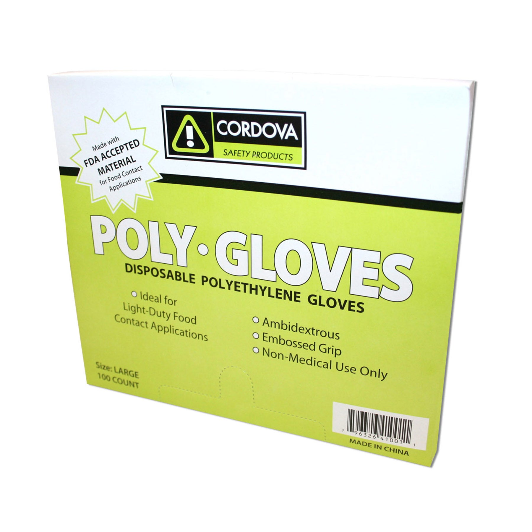 Cordova HDPE (high Density), Polyethylene Gloves #4102L