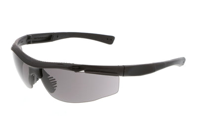 MCR Safety T122 - T122 Safety Glasses - Tactical Black Frame Color - Co-Injected Permanent TPR Nose Piece - Meets Military MIL-PRF-32432 Standard — manufacturer image 2